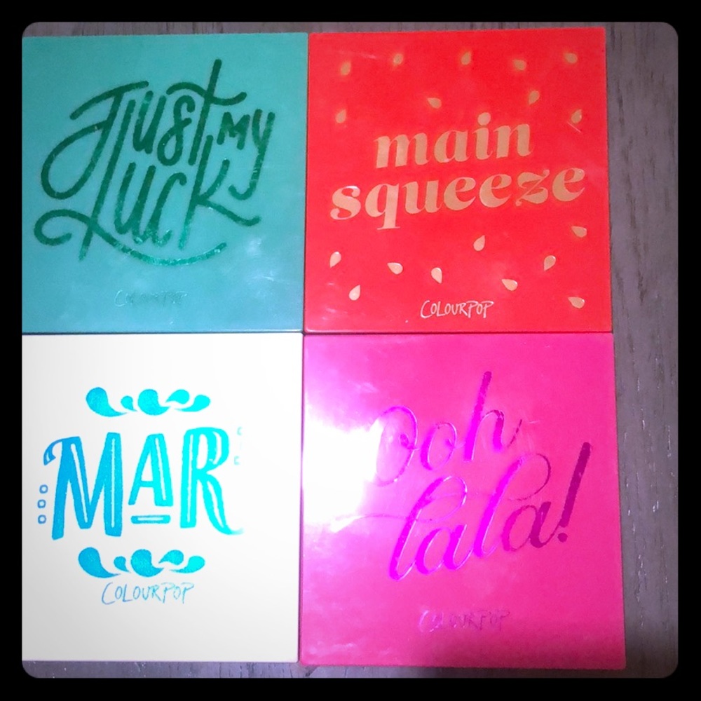 Colourpop eyeshadow bundle